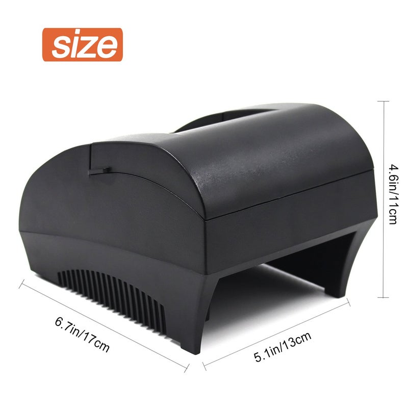 symcode 58MM USB Thermal Receipt Printer, High Speed Printing 90mm/sec, Compatible with ESC/POS Print Commands Set - Image 3